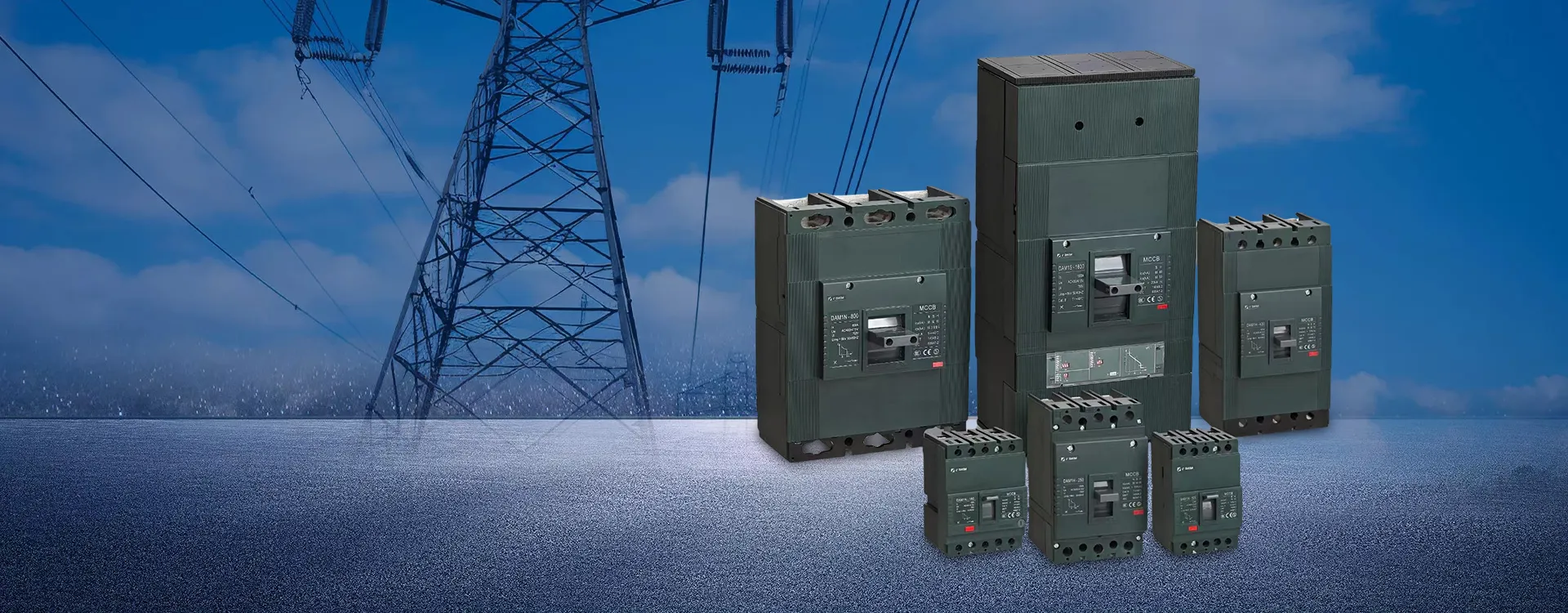 Soluções elétricas de baixa tensão CDADA - Disjuntores CC MCCB MCB com certificação CE para projetos industriais e solares