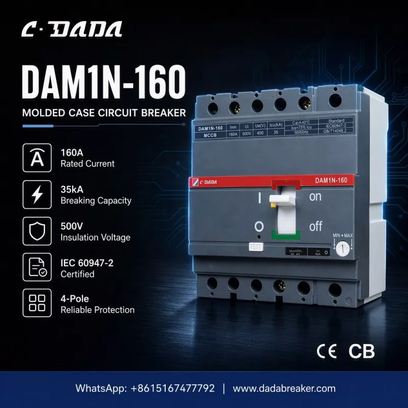 Proteção de Precisão para Redes Industriais: O MCCB C·DADA DAM1N-160
